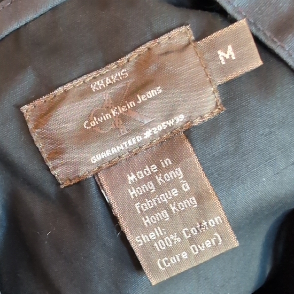 Vintage Calvin Klein Jeans Charcoal Lace-Up Rain Jacket Y2K 90's - Picture 2 of 13